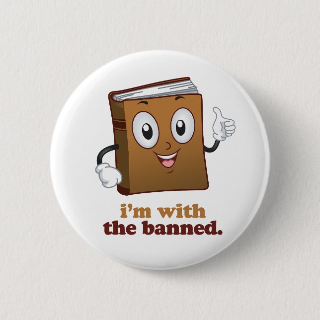 Badge Rond 5 Cm Je suis avec l'interdiction (Devant)