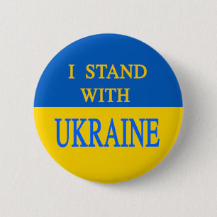 Badge Rond 5 Cm Je suis avec l'Ukraine