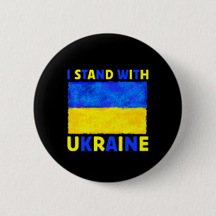 Badge Rond 5 Cm Je Suis Avec L'Ukraine