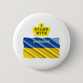 Badge Rond 5 Cm Je Suis Avec L'Ukraine