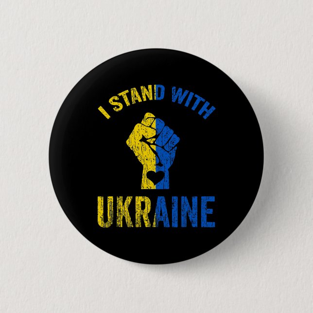 Badge Rond 5 Cm Je suis avec l'Ukraine7  (Devant)