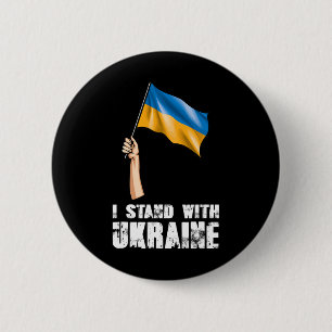 Badge Rond 5 Cm Je suis avec l'Ukraine Fierté ukrainienne 1 