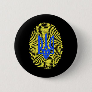 Badge Rond 5 Cm Je suis avec l'Ukraine - Soutien Ukraine Drapeau U