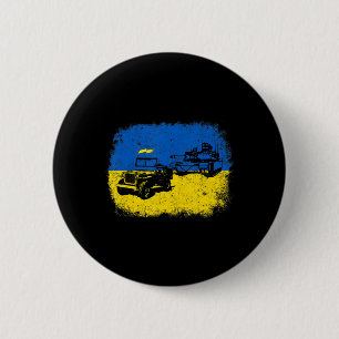 Badge Rond 5 Cm Je Suis Avec L'Ukraine Un Amusant Agriculteur Ukra