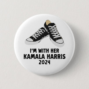 Badge Rond 5 Cm Je suis avec sa Kamala Harris Soutien Kamala Harri