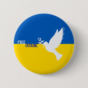 Badge Rond 5 Cm Je suis avec Ukraine Pin ! ! ! Bouton Libérez l'Uk