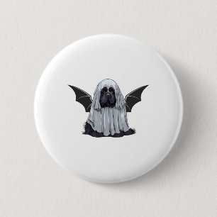 Badge Rond 5 Cm Je Suis Bat Ghost Dog. Chien mignon Habillé Comme