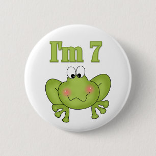 Badge Rond 5 Cm Je suis bouton de sept grenouilles
