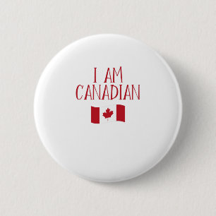Badge Rond 5 Cm Je suis Canadien