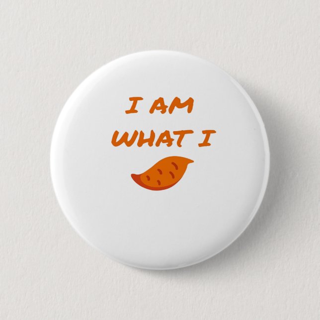 Badge Rond 5 Cm Je suis ce que je Yam Classic (Devant)