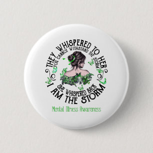 Badge Rond 5 Cm Je Suis Conscience De La Tempête De La Maladie Me
