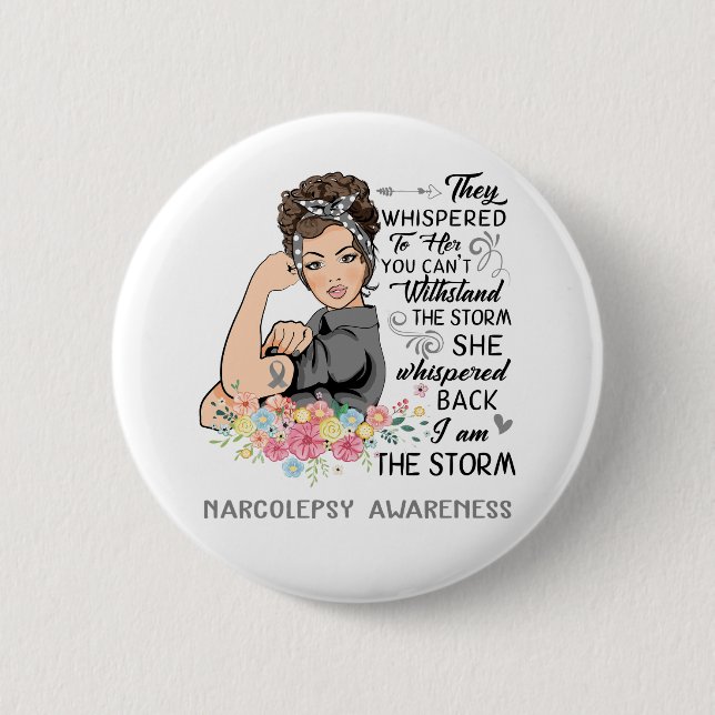 Badge Rond 5 Cm Je Suis Conscience De La Tempête NARCOLEPSY (Devant)