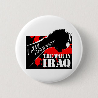 Badge Rond 5 Cm Je suis contre la guerre en Irak