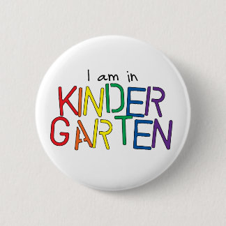 Badge Rond 5 Cm Je suis dans le jardin d'enfants
