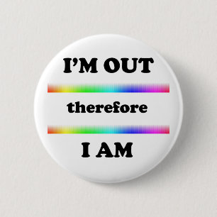Badge Rond 5 Cm Je suis dehors donc je suis