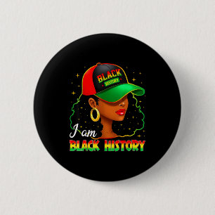 Badge Rond 5 Cm Je suis femme noire histoire fille mois de l'histo