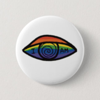 Badge Rond 5 Cm JE SUIS Fierté Arc-en-ciel