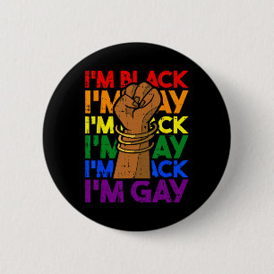 Badge Rond 5 Cm Je suis gai Mois de l'histoire des Noirs Hommes Fe