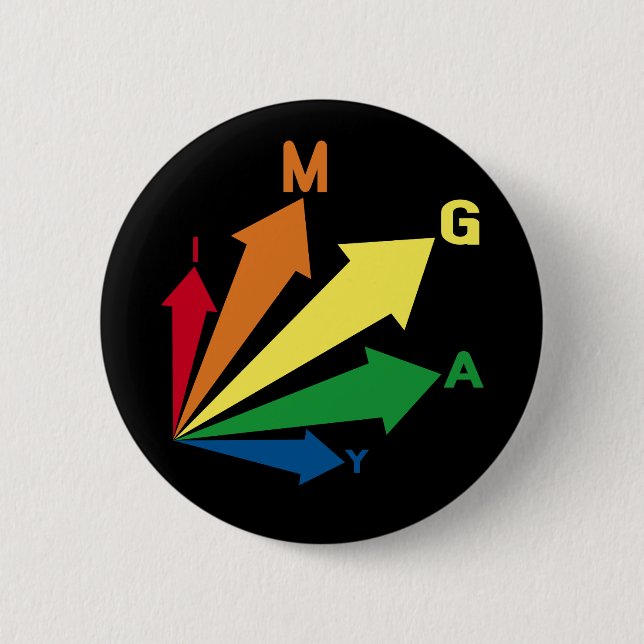 Badge Rond 5 Cm je suis gay (Devant)