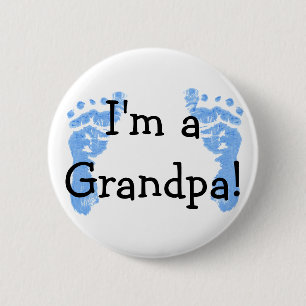 Badge Rond 5 Cm Je suis grand-père !