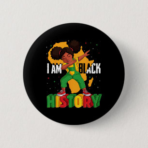 Badge Rond 5 Cm Je Suis Histoire Noire Enfants Filles Femmes Histo