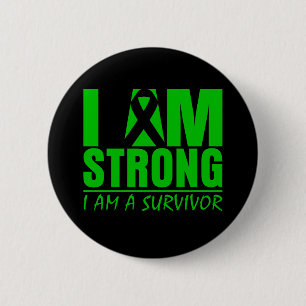 Badge Rond 5 Cm Je suis - je suis un survivant - infirmité motric