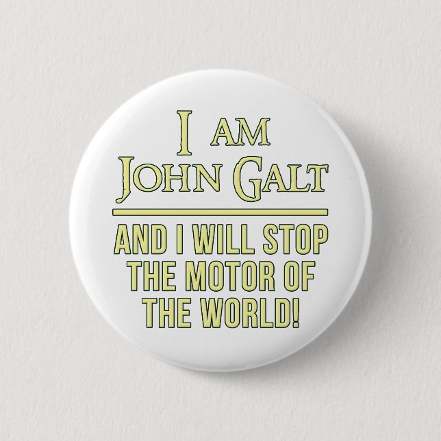 Badge Rond 5 Cm Je suis John Galt (Devant)