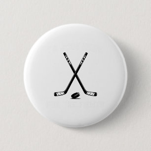 Badge Rond 5 Cm Je suis juste ici pour les combats Humour de hocke
