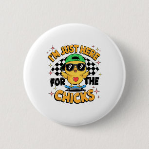 Badge Rond 5 Cm Je suis juste ici pour les poussins Mignons garçon