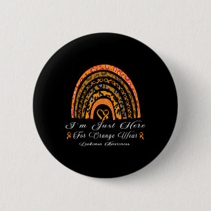 Badge Rond 5 Cm Je suis juste ici pour Orange Wear - Rainbow Leuke