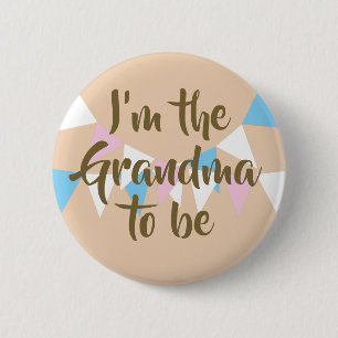 Badge Rond 5 Cm Je suis la Baby Shower / Sprinkle de Bunting à ven