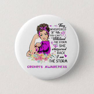 Badge Rond 5 Cm Je Suis La Conscience De La Maladie De La CROHN Te