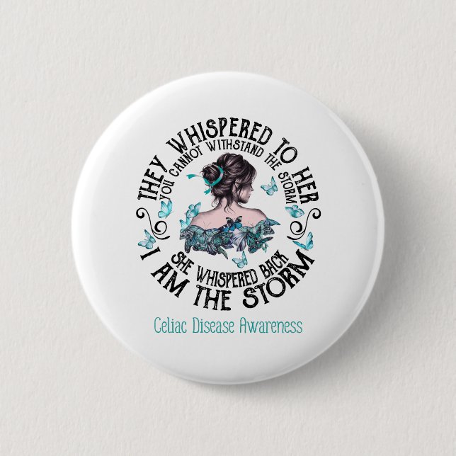 Badge Rond 5 Cm Je Suis La Conscience De La Tempête Céliaque (Devant)