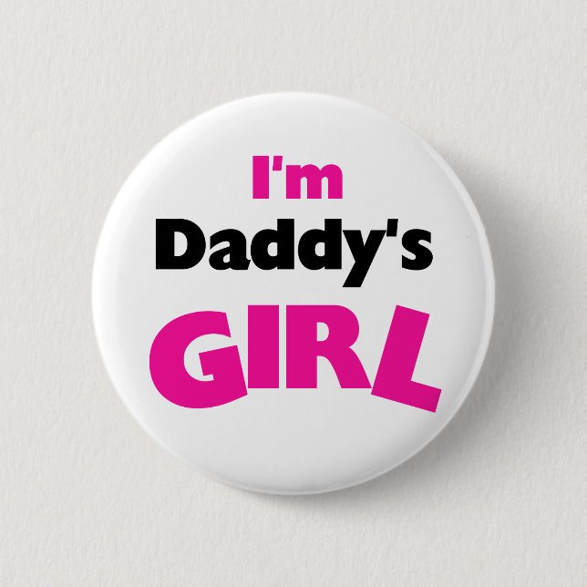 Badge Rond 5 Cm Je suis la fille du papa (Devant)