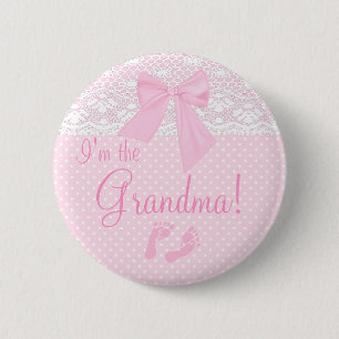 Badge Rond 5 Cm Je suis la grand-maman