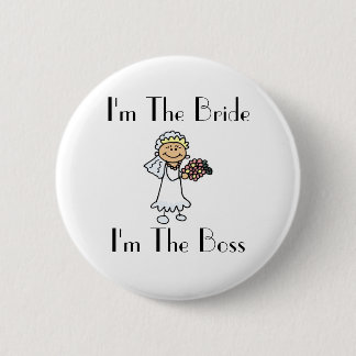 Badge Rond 5 Cm Je suis la jeune mariée