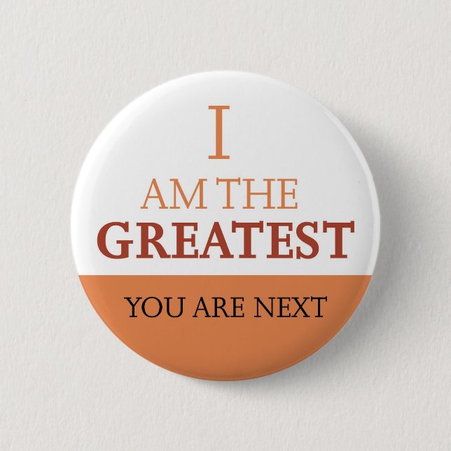 Badge Rond 5 Cm Je suis la plus grande - Attitude (Devant)