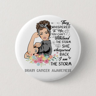 Badge Rond 5 Cm Je Suis La Sensibilisation Au CANCER DU CERVEAU-te
