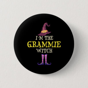 Badge Rond 5 Cm Je suis La Sorcière Grammie Costume Halloween Drôl