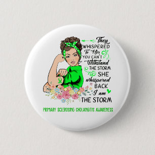 Badge Rond 5 Cm Je Suis La Tempête PRINCIPALE SCLEROSANT CHOLANGIT
