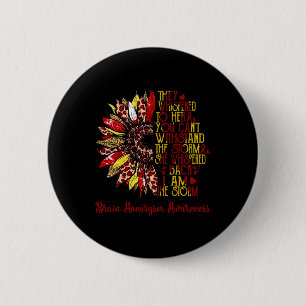 Badge Rond 5 Cm Je suis la tempête Tournesol Léopard Cerveau Aneur