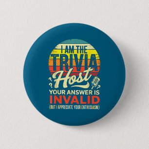 Badge Rond 5 Cm Je suis l'animateur de quiz - Jeu de soirée quiz d