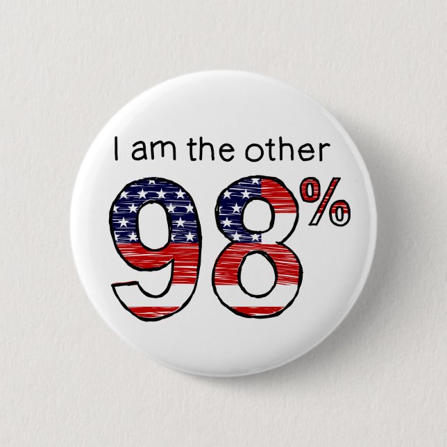 Badge Rond 5 Cm Je suis l'autre 98% (Devant)