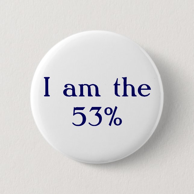 Badge Rond 5 Cm Je suis le 53% (Devant)