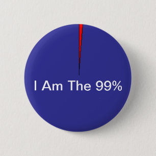 Badge Rond 5 Cm Je suis le bouton de 99%