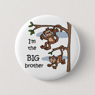 Badge Rond 5 Cm Je suis le bouton de frère