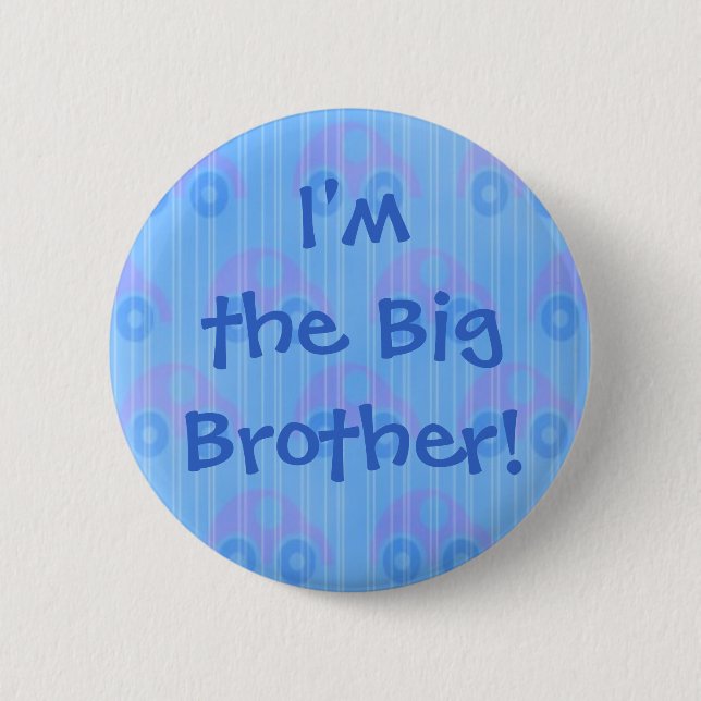 Badge Rond 5 Cm Je suis le frère ! Bouton (Devant)