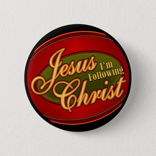Badge Rond 5 Cm Je suis le Jésus-Christ (Devant)