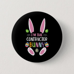 Badge Rond 5 Cm Je suis le lapin de l'entrepreneur drôle de jour d