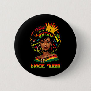 Badge Rond 5 Cm Je suis le Mois de l'histoire des Noirs Femmes Fil